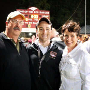 Patrick Wagner pictured here with is parents, Mike and Joan Wagner of Signal Mountain